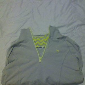 NEW Victoria's Secret PINK Quarter Zip-Grey